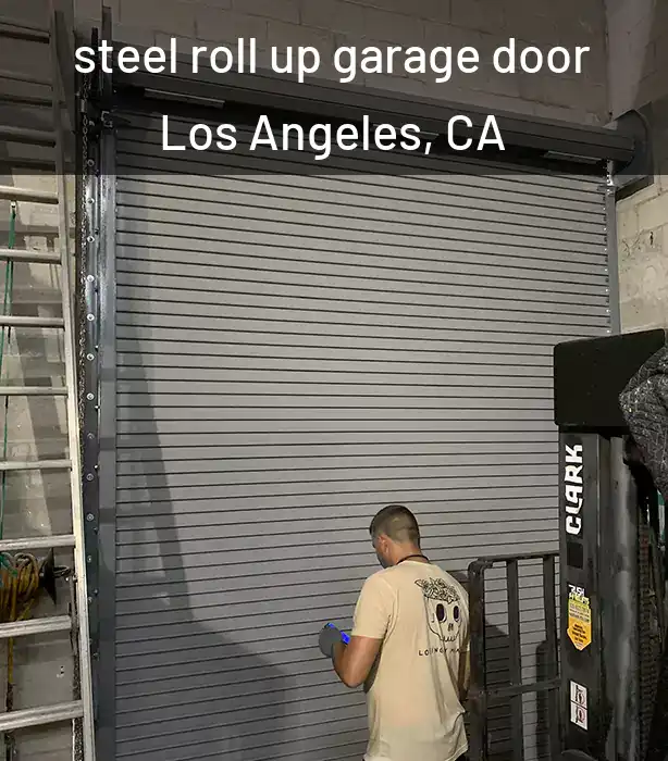  steel roll up garage door Los Angeles, CA